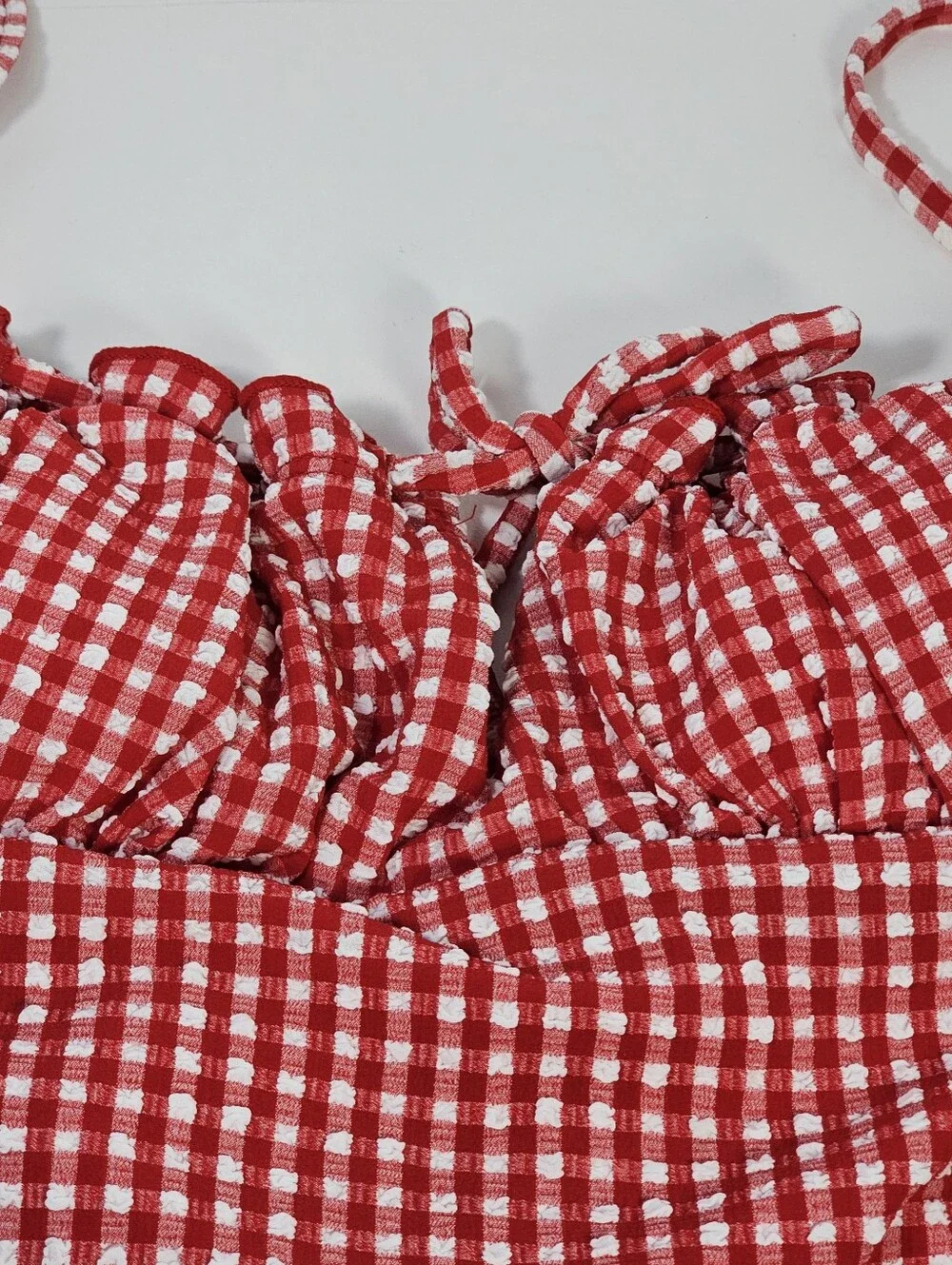 Kacey Lee one-piece swimsuit red white Size Small